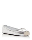 【送料無料】 アレキサンダー・マックイーン レディース パンプス シューズ Women's Punk Cap Toe Ballet Flats Silver