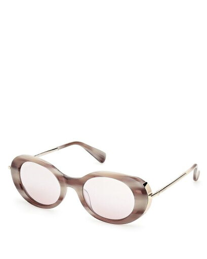【送料無料】 マックスマーラ レディース サングラス・アイウェア アクセサリー Round Plastic Sunglasses 51mm Beige/Tan Mirrored Solid 【送料無料】 マックスマーラ レディース サングラス・アイウェア アクセサリー Round Plastic Sunglasses 51mm Beige/Tan Mirrored Solid