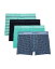 【送料無料】 ツーイグジスト メンズ ボクサーパンツ アンダーウェア No Show Trunks Pack of 4 PRINTED STRIPE/NAVY BLAZER/TURQUOISE/GEO X PRINT