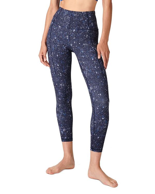 yz XEFbeBxeB fB[X MX {gX Super Soft 7/8 Yoga Leggings Blue Multi Speckle Print