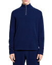 【送料無料】 セオリー メンズ ニット セーター アウター Geder Long Sleeve Quarter Zip Knit Sweater Blueberry