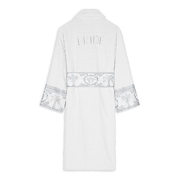 【送料無料】 ヴェルサーチ レディース ナイトウェア アンダーウェア I Heart Baroque Bride Bath Robe White/White