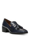 【送料無料】 ドナルドプリネール レディース パンプス シューズ Women's Square Toe Tassel Loafer Flats Navy