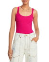 【送料無料】 アクア レディース タンクトップ トップス Ribbed Tank Top - 100% Exclusive Fuschia