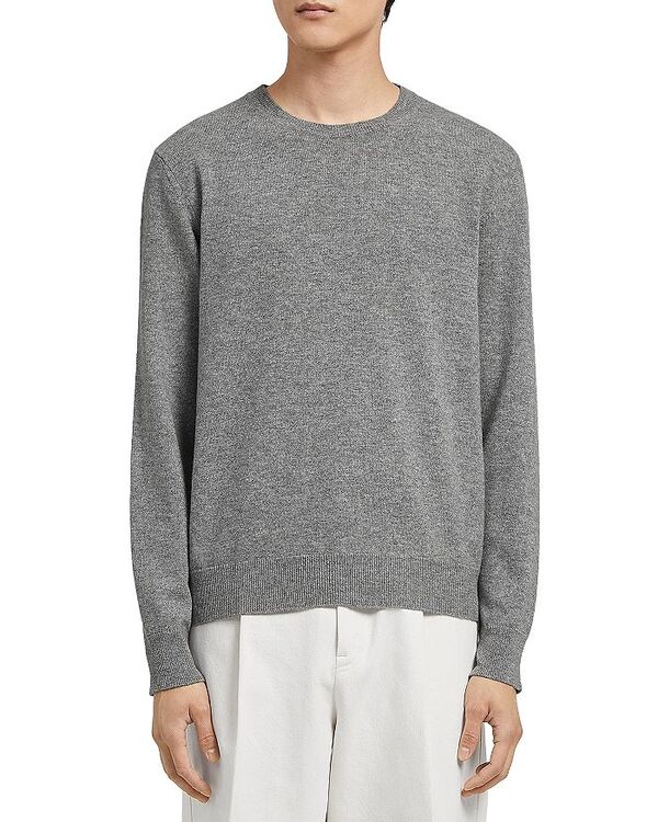 【送料無料】 ゼニア メンズ ニット・セーター アウター Oasi Cashmere Crewneck Sweater Light Gray