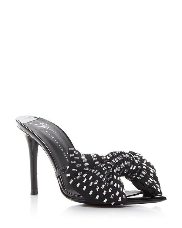 ̵ 奼åڥΥåƥ ǥ  塼 Women's Intrigio Bow Embellished High Heel Sandals Nero