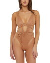 【送料無料】 イザベラローズ レディース 上下セット 水着 Marseille Plunge One Piece Swimsuit Maple Sugar