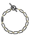 【送料無料】 ラゴス レディース ブレスレット・バングル・アンクレット アクセサリー 18K Yellow Gold Black Caviar Signature Ceramic Link Toggle Bracelet Black/Gold