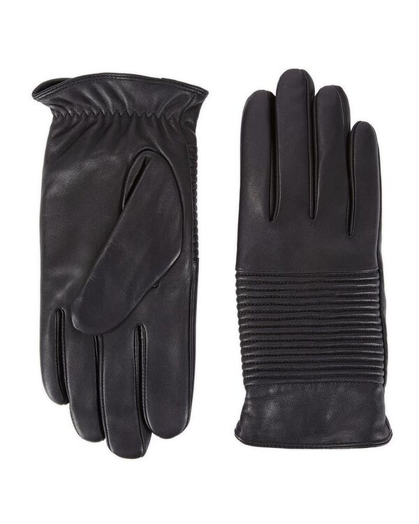 yz UEN[vX fB[X  ANZT[ Lined Leather Gloves Black