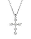 【送料無料】 スワロフスキー レディース ネックレス チョーカー ペンダントトップ アクセサリー Insigne Crystal Cross Pendant Necklace 14.96-17.72 Silver