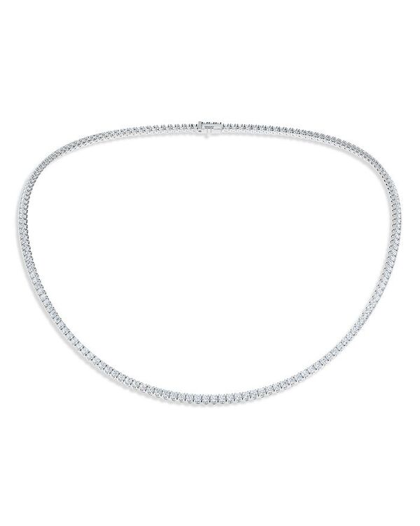 【送料無料】 フォーエバーマーク レディース ネックレス・チョーカー・ペンダントトップ アクセサリー 18K White Gold Riviera Diamond Necklace 10.00 ct. t.w. White