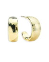 【送料無料】 イッポリスタ レディース ピアス・イヤリング アクセサリー 18K Yellow Gold Classico #2 Hammered Hoop Earrings Gold(4)