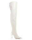 ジェフリーキャンベル 【送料無料】 ジェフリー キャンベル レディース ブーツ・レインブーツ シューズ Women's Pillar Over The Knee Boots Ivory