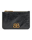 【送料無料】 バレンシアガ レディース 財布 アクセサリー Monaco Long Coin and Card Holder Black