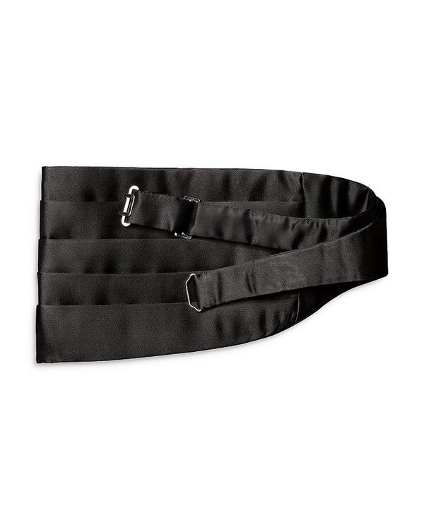 【送料無料】 エトン メンズ ベルト アクセサリー Solid Silk Cummerbund Black