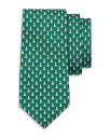 yz tFK Y lN^C ANZT[ Dog Print Silk Classic Tie F. Verde