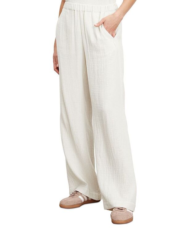 【送料無料】 ヴェルヴェットバイグラハムスペンサー レディース カジュアルパンツ ボトムス Jerry Cotton Wide Leg Pants Ecru Cream