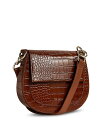 【送料無料】 テッドベーカー レディース ハンドバッグ バッグ Branded Webbing Croc Embossed Satchel Brown