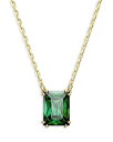 【送料無料】 スワロフスキー レディース ネックレス・チョーカー・ペンダントトップ アクセサリー Matrix Green Rectangle Crystal ...