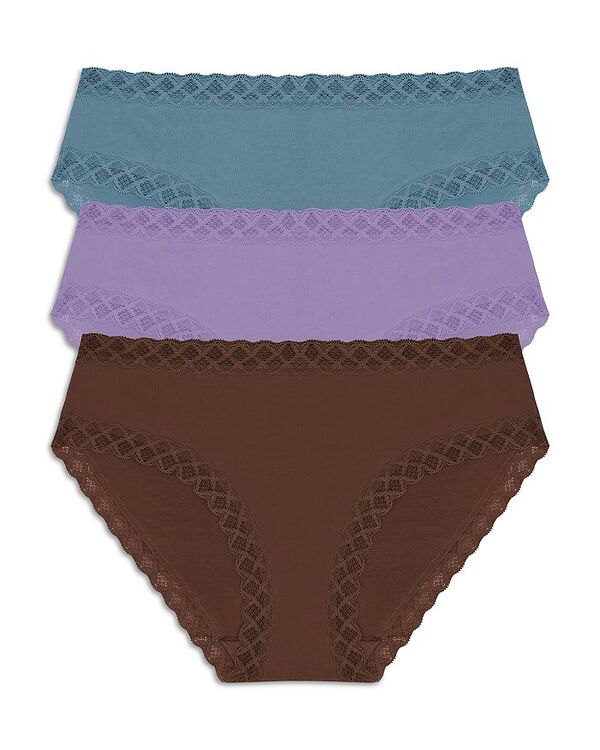 楽天ReVida 楽天市場店【送料無料】 ナトリ レディース パンツ アンダーウェア Bliss Girl Briefs Set of 3 Poolside/Purple Haze/Jave