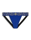 versace 【送料無料】 ヴェルサーチ メンズ ブリーフパンツ アンダーウェア Logo Jock Strap Bluette-Gold