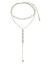 【送料無料】 エティカ レディース ネックレス・チョーカー・ペンダントトップ アクセサリー Bali Dreams Crystal Lariat Necklace 15" + 5" extender Gold