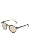 【送料無料】 オリバーピープルズ レディース サングラス・アイウェア アクセサリー Oliver Peoples Gregory Peck Polarized Round Sunglasses 47mm Grey/Brown Solid