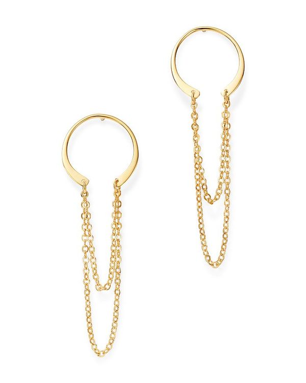 ࡼ &ɥ ǥ ԥ ꡼ Horseshoe Chain Drop Earrings in 14K Yellow Gold - 100% Exclusive Gold