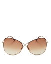 【送料無料】 トム・フォード レディース サングラス・アイウェア アクセサリー Colette Round Sunglasses 60mm Gold/Brown...