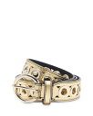 【送料無料】 サンドロ レディース ベルト アクセサリー Women's Adelia Leather Grommet Belt Gold