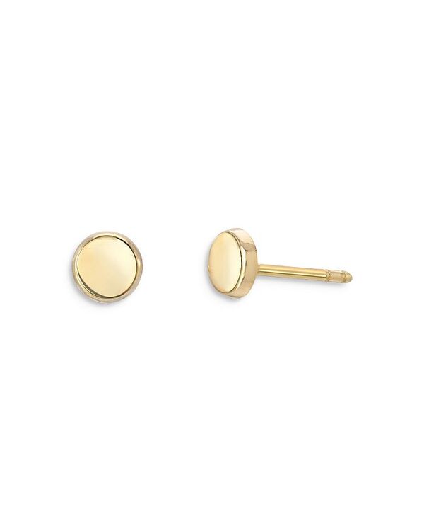 【送料無料】 ゾエレフ レディース ピアス・イヤリング アクセサリー 14K Yellow Gold Disc Stud Earrings Gold