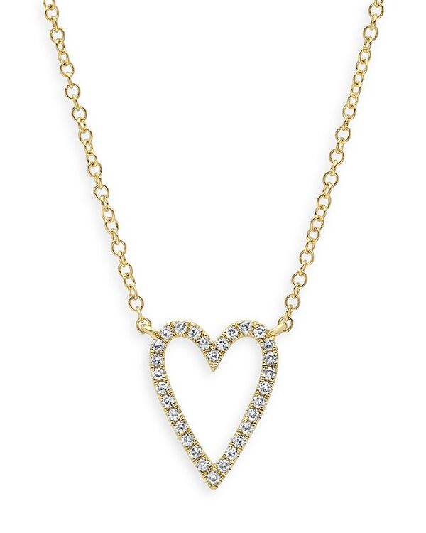 yz [ & hE fB[X lbNXE`[J[Ey_ggbv ANZT[ 14K Yellow Gold Diamond Open Heart Pendant Necklace 18