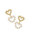 yz PhXRbg fB[X sAXECO ANZT[ Ashton Heart Drop Earrings Gold/Pearl