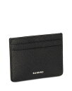 【送料無料】 サンドロ メンズ 財布 アクセサリー Saffiano Leather Card Case Black