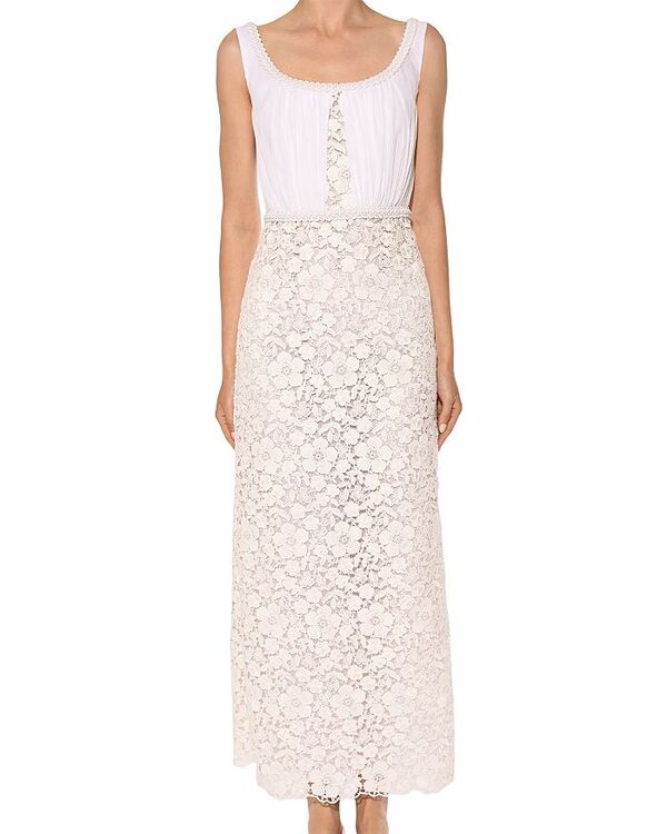 ̵ Хƥ  ǥ ԡ ȥåץ Sleeveless Lace Gown Ivory