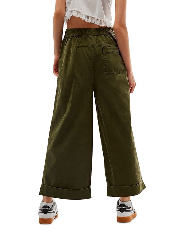 【送料無料】 フリーピープル レディース カジュアルパンツ ボトムス After Love Cotton Pleated Wide Leg Pants Moss Song 2