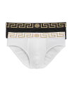 versace 【送料無料】 ヴェルサーチ メンズ ブリーフパンツ アンダーウェア Briefs Set of 2 Black White