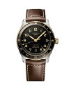 【送料無料】 ロンジン レディース 腕時計 アクセサリー Spirit Zulu Time Watch 39mm Black/Brown