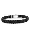 【送料無料】 ラゴス メンズ ブレスレット・バングル・アンクレット アクセサリー Men's 18K Yellow Gold & Sterling Silver Anthem Black Ceramic Caviar Bead Bracelet - 100% Exclusive Black