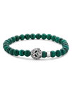 【送料無料】 ラゴス メンズ ブレスレット・バングル・アンクレット アクセサリー Men's Sterling Silver Anthem Malachite ...