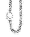 【送料無料】 ラゴス メンズ ネックレス・チョーカー・ペンダントトップ アクセサリー Men's Sterling Silver Anthem Curb Link Chain Necklace/Key Chain - 100% Exclusive Silver