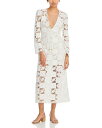【送料無料】 シー レディース ワンピース トップス New York Melia Embroidered V Neck Dress White