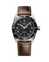 【送料無料】 ロンジン レディース 腕時計 アクセサリー Spirit Zulu Time Watch 39mm Black/Brown
