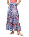  ニックプラスゾーイ レディース スカート ボトムス Dreamscape Crinkle Tiered Maxi Skirt Blue Multi