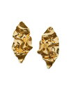 楽天ReVida 楽天市場店【送料無料】 アレクシス ビッター レディース ピアス・イヤリング アクセサリー Crumpled Large Post Earrings Gold