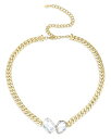 【送料無料】 エティカ レディース ネックレス・チョーカー・ペンダントトップ アクセサリー Crystal Gem Pendant Necklace 15" Gold