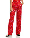 yz WX fB[X JWApc {gX Livvy Silk Butterfly Straight Leg Pants Multi Butterfly