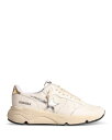 【送料無料】 ゴールデングース レディース スニーカー ランニングシューズ シューズ Women 039 s Nappa Running Sole Lace Up Sneakers White/Silver