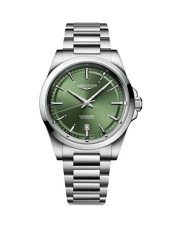 ロンジン 【送料無料】 ロンジン レディース 腕時計 アクセサリー Conquest Watch 41mm Green/Silver