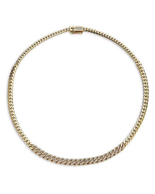 yz ifB[ fB[X lbNXE`[J[Ey_ggbv ANZT[ Twilight Pave Link & Curb Chain Collar Necklace in 18K Gold Plated 16
